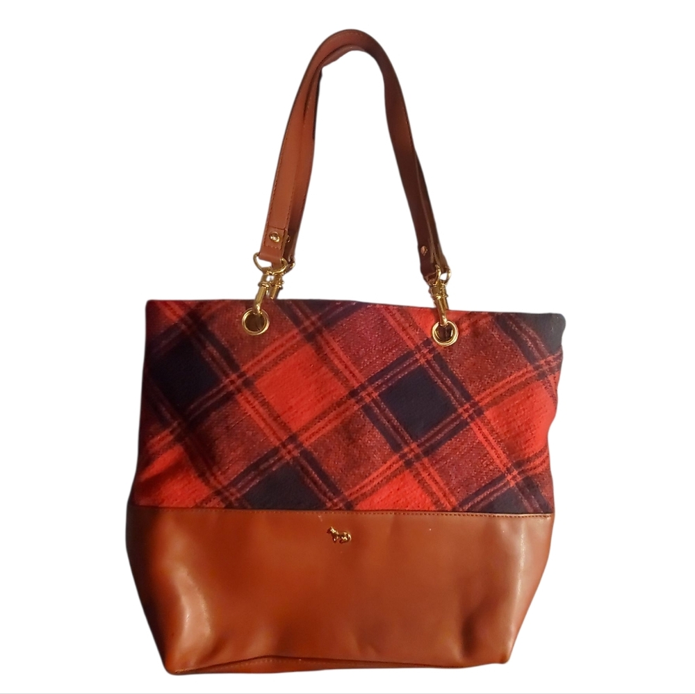Emma Fox Plaid Tote Fall/Winter